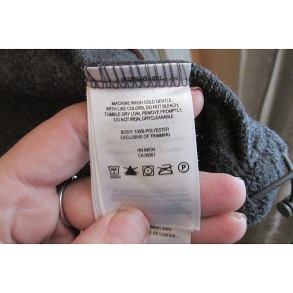 Columbia Women' Gray Full Zip Long Sleeve Zippered Pockets Fleece Jacket Size S - Picture 9 of 10